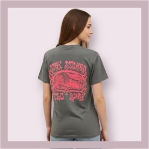 T&C Surf Designs Gray “Stay Stoked” Tee